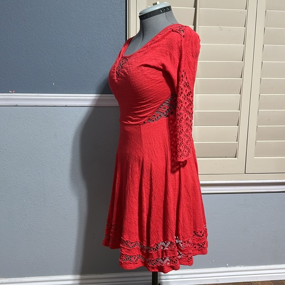 Free People Eyelet sleeve dress - Picture 2 of 3